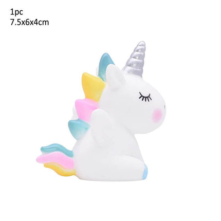 Rainbow Unicorn Birthday Cake Topper Kitchen Gadget - Kitchen Gadget - Melody Love - Mad Fly Essentials