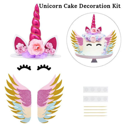 Rainbow Unicorn Birthday Cake Topper - Mad Fly Essentials