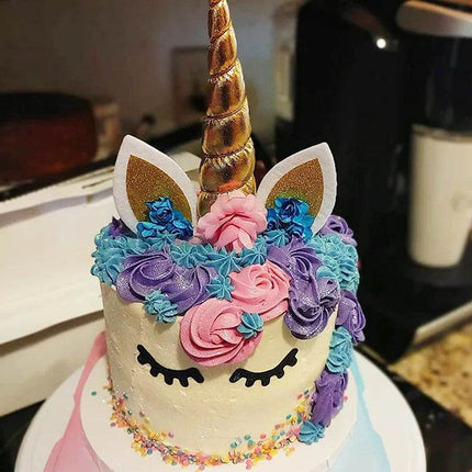 Rainbow Unicorn Birthday Cake Topper Kitchen Gadget - Kitchen Gadget - Melody Love - Mad Fly Essentials