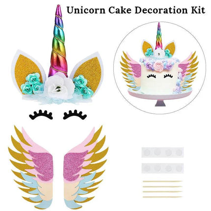 Rainbow Unicorn Birthday Cake Topper - Mad Fly Essentials
