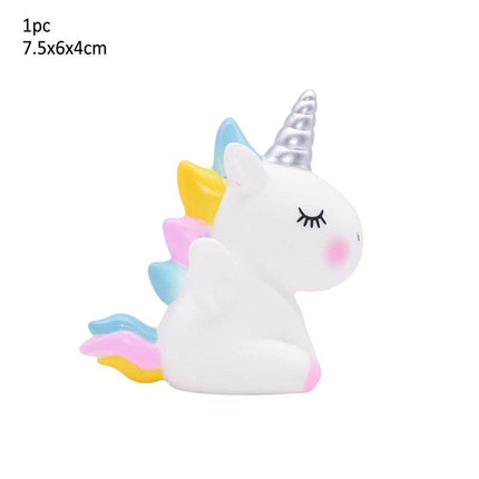 Rainbow Unicorn Birthday Cake Topper Kitchen Gadget - Kitchen Gadget - Melody Love - Mad Fly Essentials