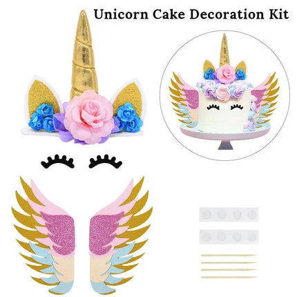 Rainbow Unicorn Birthday Cake Topper Kitchen Gadget - Kitchen Gadget - Melody Love - Mad Fly Essentials
