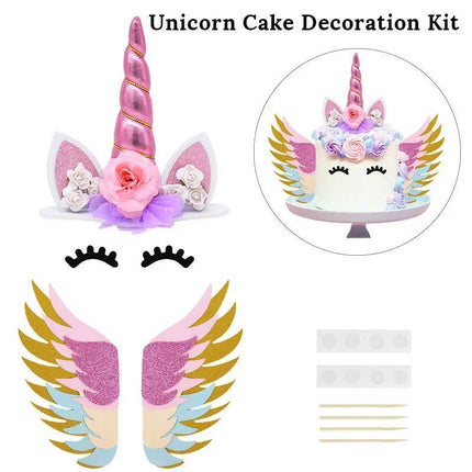Rainbow Unicorn Birthday Cake Topper Kitchen Gadget - Kitchen Gadget - Melody Love - Mad Fly Essentials
