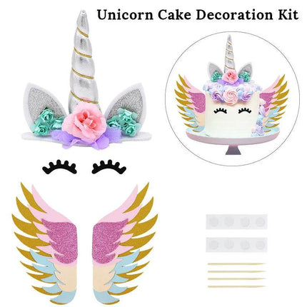 Rainbow Unicorn Birthday Cake Topper Kitchen Gadget - Kitchen Gadget - Melody Love - Mad Fly Essentials