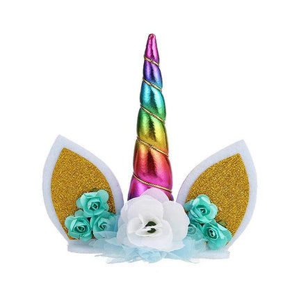 Rainbow Unicorn Birthday Cake Topper Kitchen Gadget - Kitchen Gadget - Melody Love - Mad Fly Essentials