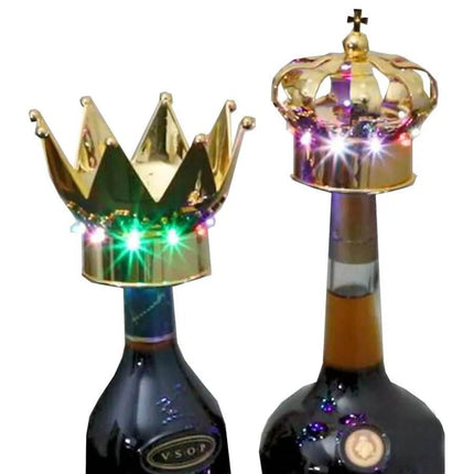 Rechargeable LED KING QUEEN CROWN Bottle Topper Kitchen Essentials - Kitchen Essentials - Trisdar - Mad Fly Essentials