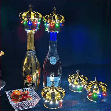 Rechargeable LED KING QUEEN CROWN Bottle Topper Kitchen Essentials - Kitchen Essentials - Trisdar - Mad Fly Essentials