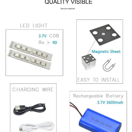 Rechargeable RGB Remote Square LED Wall Sconce - LED Wall Sconce - STRYVISM - Mad Fly Essentials