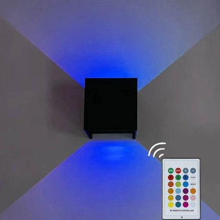 Rechargeable RGB Remote Square LED Wall Sconce - LED Wall Sconce - STRYVISM - Mad Fly Essentials
