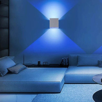 Rechargeable RGB Square LED Wall Sconce - Mad Fly Essentials