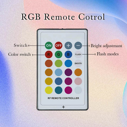 Rechargeable RGB Remote Square LED Wall Sconce - LED Wall Sconce - STRYVISM - Mad Fly Essentials