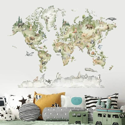 Removable World Map 3D Wall Sticker – Mad Fly Essentials