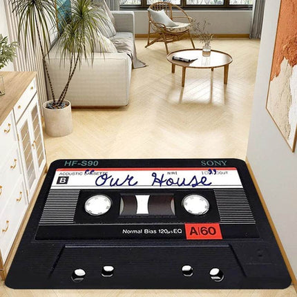 Retro 90s Boombox Music Tape Welcome Doormat - Doormat - YOMDID - Mad Fly Essentials