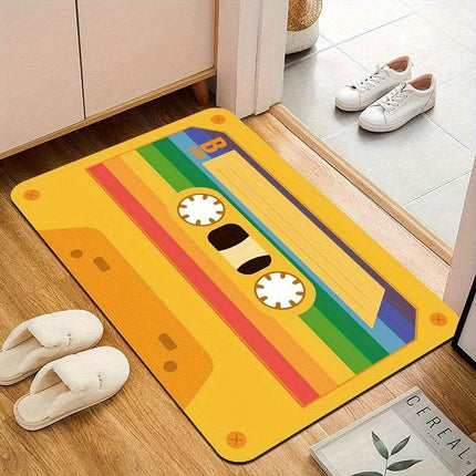 Retro 90s Boombox Music Tape Welcome Doormat - Doormat - YOMDID - Mad Fly Essentials