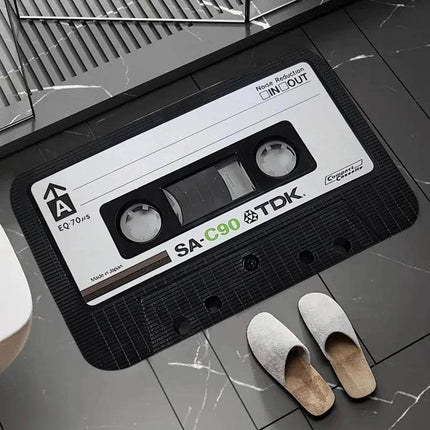 Retro Cassette Tape Super Absorbent 3D Doormat - 3D Doormat - Retro Rugs - Mad Fly Essentials