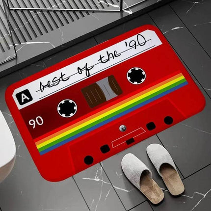 Retro Cassette Tape Absorbent Doormat - Mad Fly Essentials