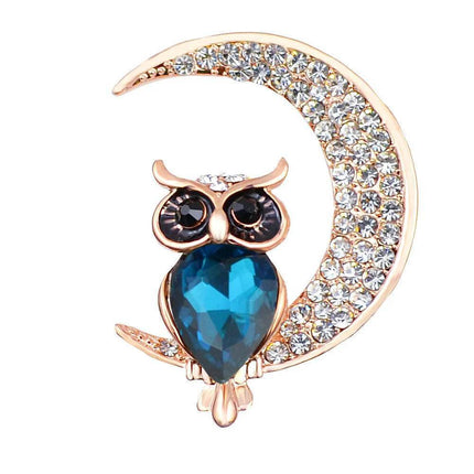 Retro OWL Crystal Animal Brooch Women Accessories - Women Accessories - TRSINCE - Mad Fly Essentials