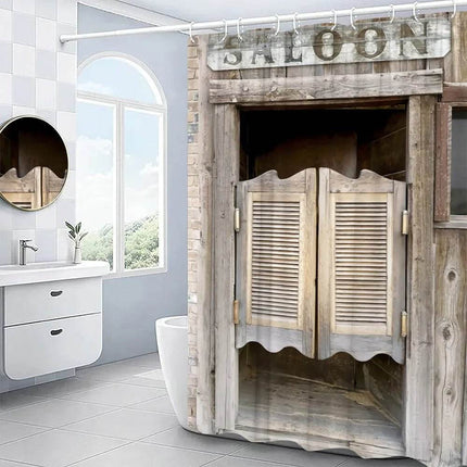 Retro Rustic Farmhouse Shower Curtain Set Bathroom Decor - Bathroom Decor - Retro Rugs - Mad Fly Essentials