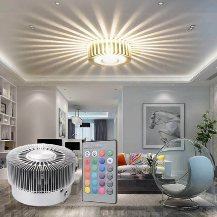 RGB 3D Sunflower AC85 LED Wall Sconce - LED Wall Sconce - Warm like home - Mad Fly Essentials