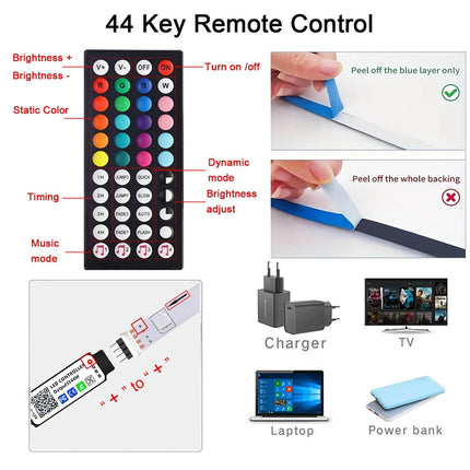 RGB 5V 5050 Strip Tape LED Fairy Light - LED Fairy Light - TK - Mad Fly Essentials