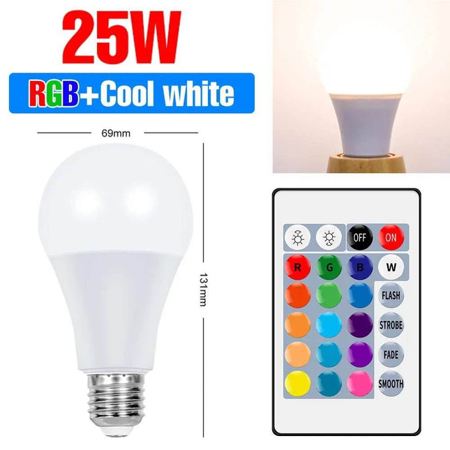 RGB Color Changing Party LED Light Bulb - LED Light Bulb - Moes - Mad Fly Essentials