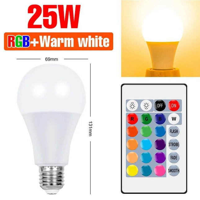 RGB Color Changing Party LED Light Bulb - LED Light Bulb - Moes - Mad Fly Essentials