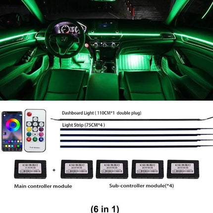 RGB LED Rainbow Remote Interior Lighting Auto Essentials - Auto Essentials - Guadsun - Mad Fly Essentials
