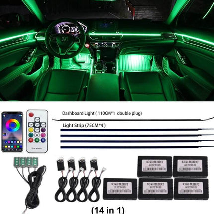 RGB LED Rainbow Remote Interior Lighting Auto Essentials - Auto Essentials - Guadsun - Mad Fly Essentials
