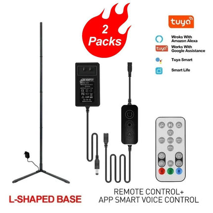 RGB LED Smart APP Remote Modern Floor Lamp - Floor Lamp - Elephantech - Mad Fly Essentials