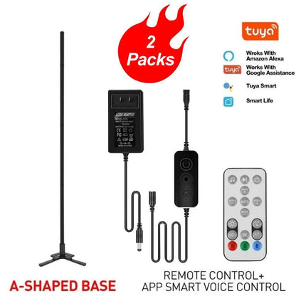 RGB LED Smart APP Remote Modern Floor Lamp - Floor Lamp - Elephantech - Mad Fly Essentials