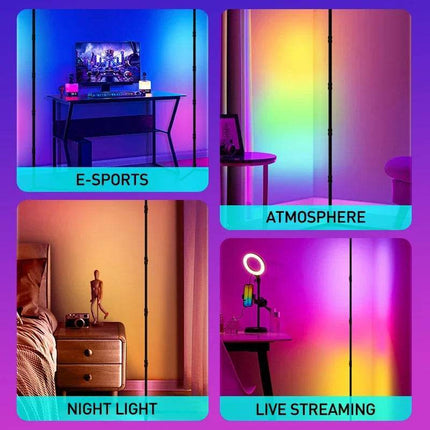 RGB LED Smart APP Remote Modern Floor Lamp - Floor Lamp - Elephantech - Mad Fly Essentials