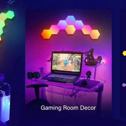 RGB Smart Hexagonal Color changing Wall LED Night Light - Mad Fly Essentials