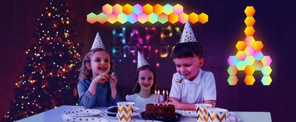 RGB Smart Hexagonal Color changing Wall LED Night Light - Mad Fly Essentials