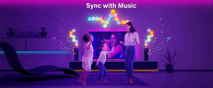 RGB Smart Hexagonal Color changing Wall LED Night Light - Mad Fly Essentials