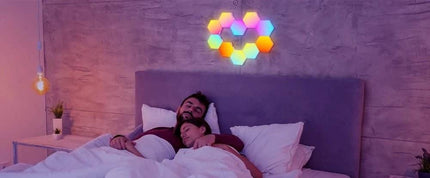 RGB Smart Hexagonal Color changing Wall LED Night Light - Mad Fly Essentials