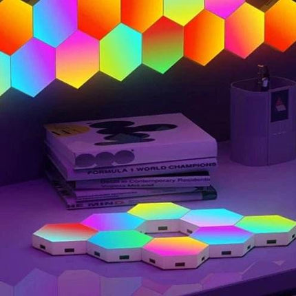 RGB Smart Hexagonal Color changing Wall LED Night Light - Mad Fly Essentials