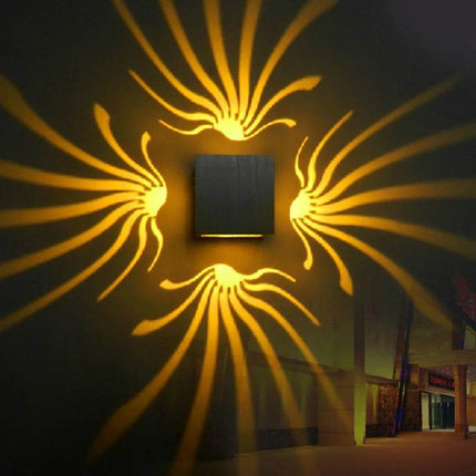 RGB Wall Mounted Projection LED Wall Sconce - LED Wall Sconce - GRN - FLASHING - Mad Fly Essentials