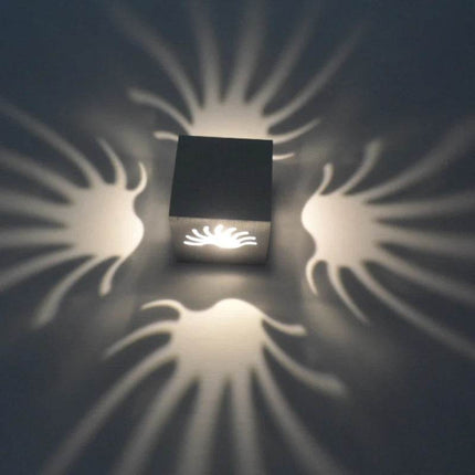 RGB Wall Mounted Projection LED Wall Sconce - LED Wall Sconce - GRN - FLASHING - Mad Fly Essentials