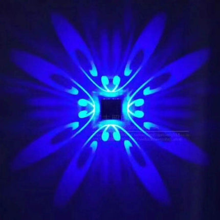 RGB Wall Mounted Projection LED Wall Sconce - LED Wall Sconce - GRN - FLASHING - Mad Fly Essentials