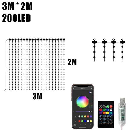 RGBIC Curtain APP Bluetooth Control String LED Fairy Light - LED Fairy Light - LEDIT - Mad Fly Essentials