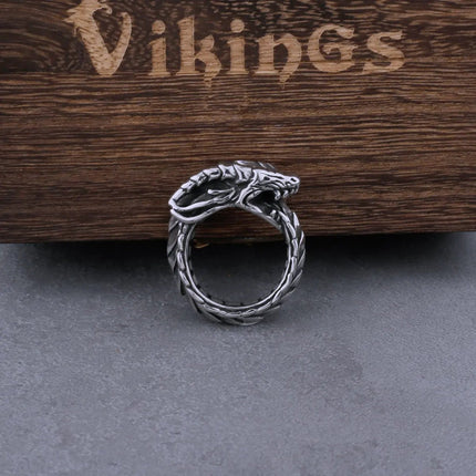 Ring Men Stainless Viking Amulet Dragon Rings - Ring - MeMolissa - Mad Fly Essentials