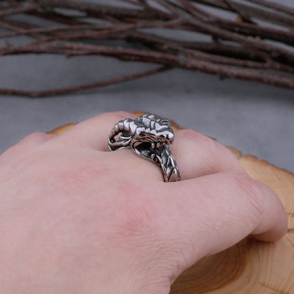 Ring Men Stainless Viking Amulet Dragon Rings - Ring - MeMolissa - Mad Fly Essentials