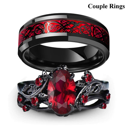 Ring Men Women Rhinestone Celtic Dragon Rings - Ring - Minoy - Mad Fly Essentials