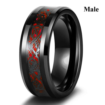 Ring Men Women Rhinestone Celtic Dragon Rings - Ring - Minoy - Mad Fly Essentials