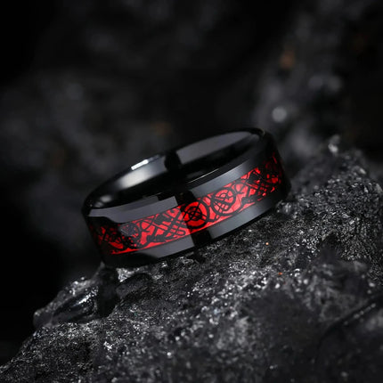 Ring Men Women Rhinestone Celtic Dragon Rings - Ring - Minoy - Mad Fly Essentials