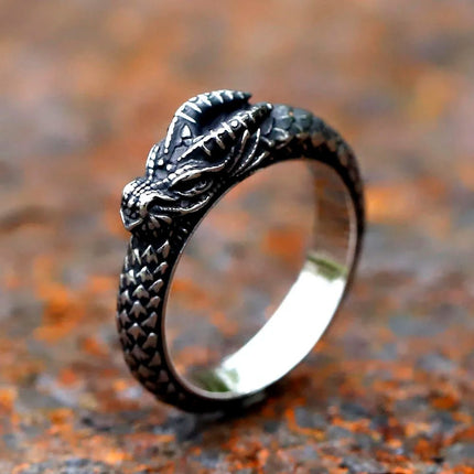 Ring Stainless Steel Nordic Mythology Dragon Rings - Ring - Cibo - Mad Fly Essentials