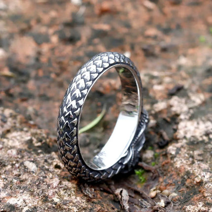 Ring Stainless Steel Nordic Mythology Dragon Rings - Ring - Cibo - Mad Fly Essentials