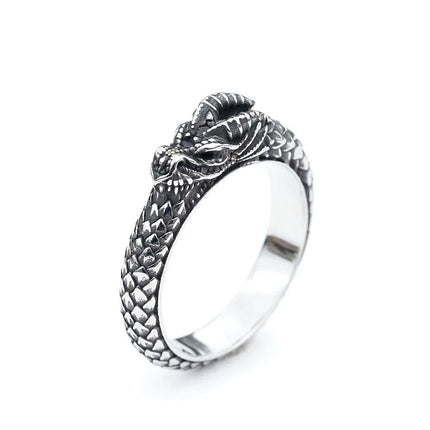 Ring Stainless Steel Nordic Mythology Dragon Rings - Ring - Cibo - Mad Fly Essentials