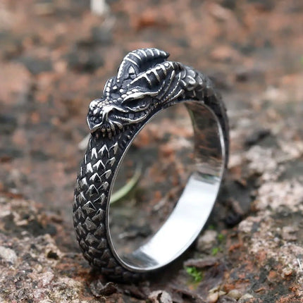 Ring Stainless Steel Nordic Mythology Dragon Rings - Ring - Cibo - Mad Fly Essentials