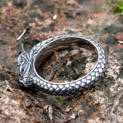 Ring Stainless Steel Nordic Mythology Dragon Rings - Ring - Cibo - Mad Fly Essentials
